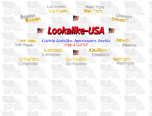 Tablet Screenshot of lookalikes-usa.com